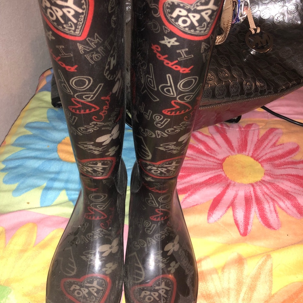Coach rain boots 2 available different colors